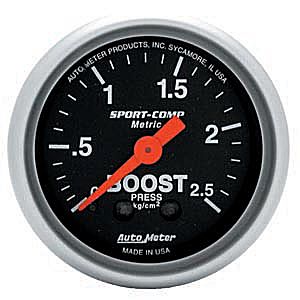 Autometer SC laddtrycks mätare 2,5 bar 52mm
