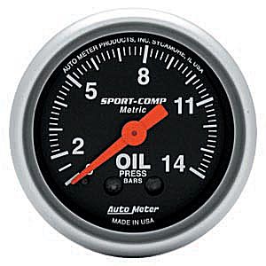 Autometer Sport Comp oljetrycksmätare 14 bar