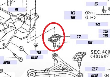Nissan Skyline inre bärarmskulled