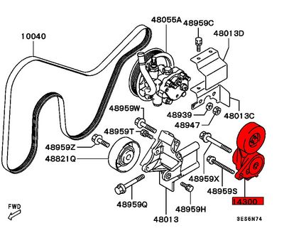 Mitsubishi Evo 4-6 multiremspännare
