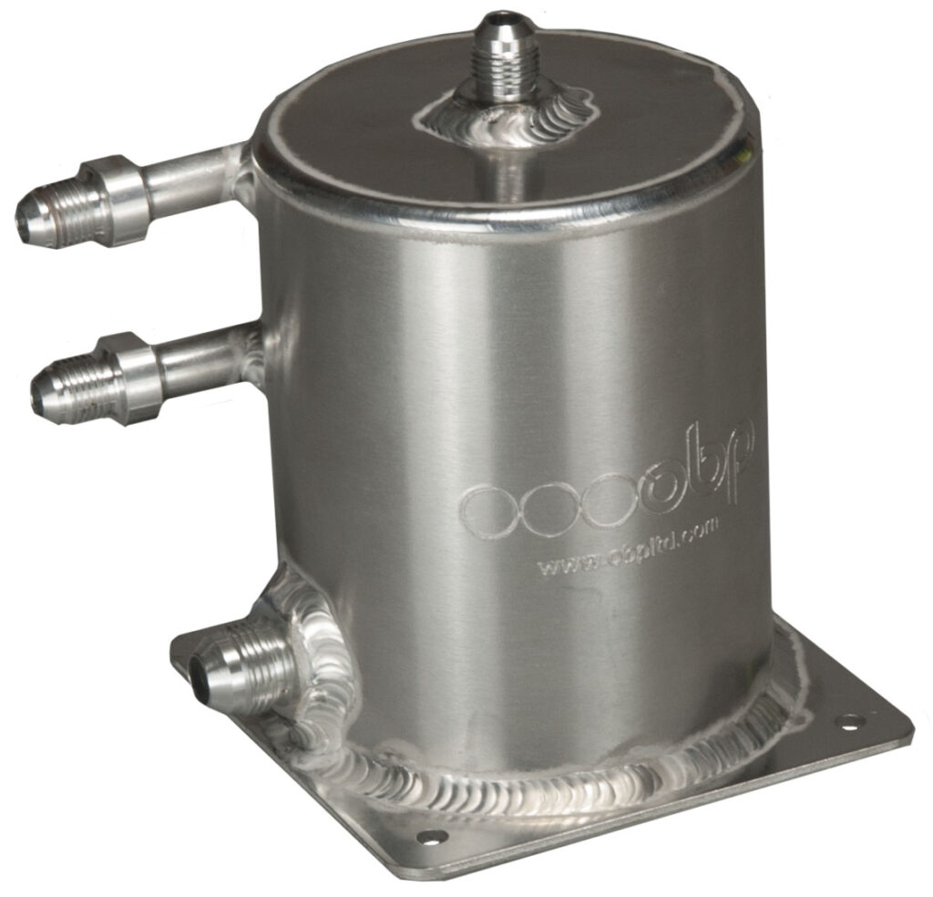 1 Litre Base Mount Fuel Swirl Pot with JIC Fittings
