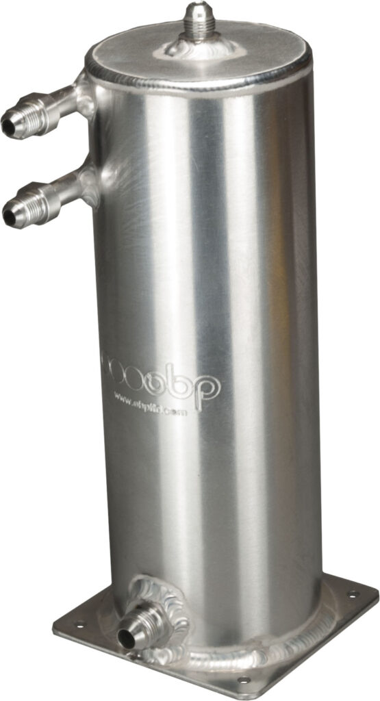 2 Litre Base Mount Fuel Swirl Pot with JIC Fittings