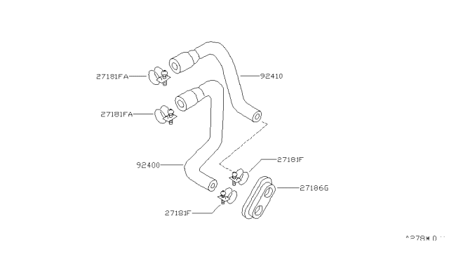 Nissan 300zx vattenslang värmepaket 1